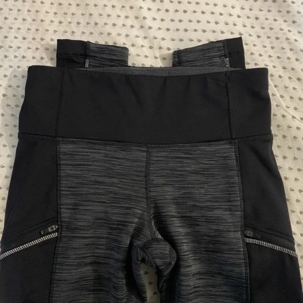 Athleta Polartec Powerlift 2.0 Fleece Lined Leggings With Zip Pockets